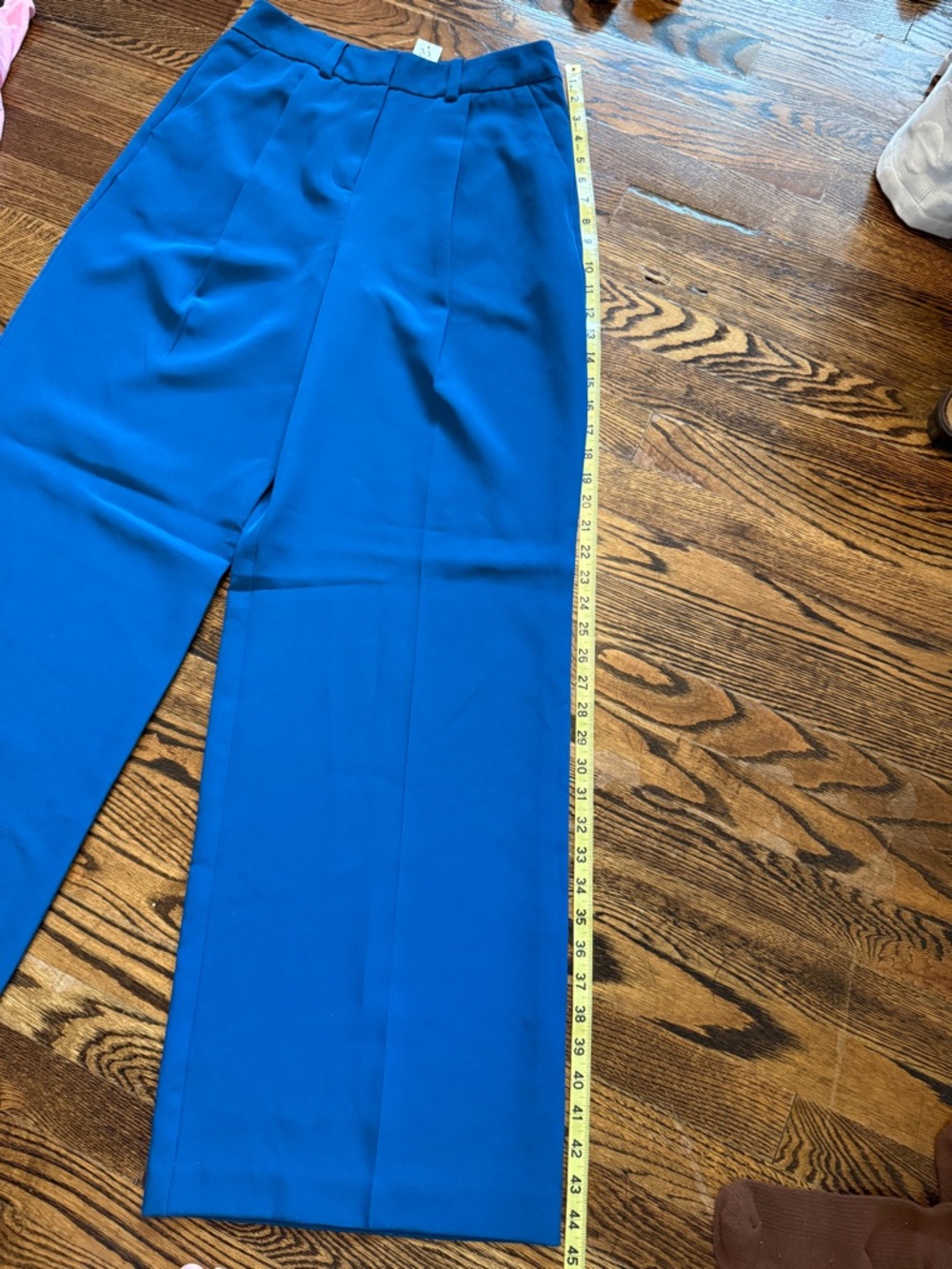 NWT New York and Company Blue High Rise Wide Leg Trousers Size Small - Picture 10 of 11